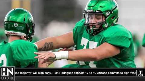 Hansen's video notebook: RichRod, Arizona Wildcats get things started on early signing day